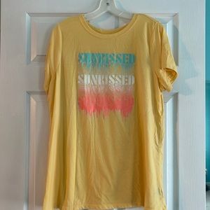 Torrid 1 Yellow Sunkissed t-shirt top